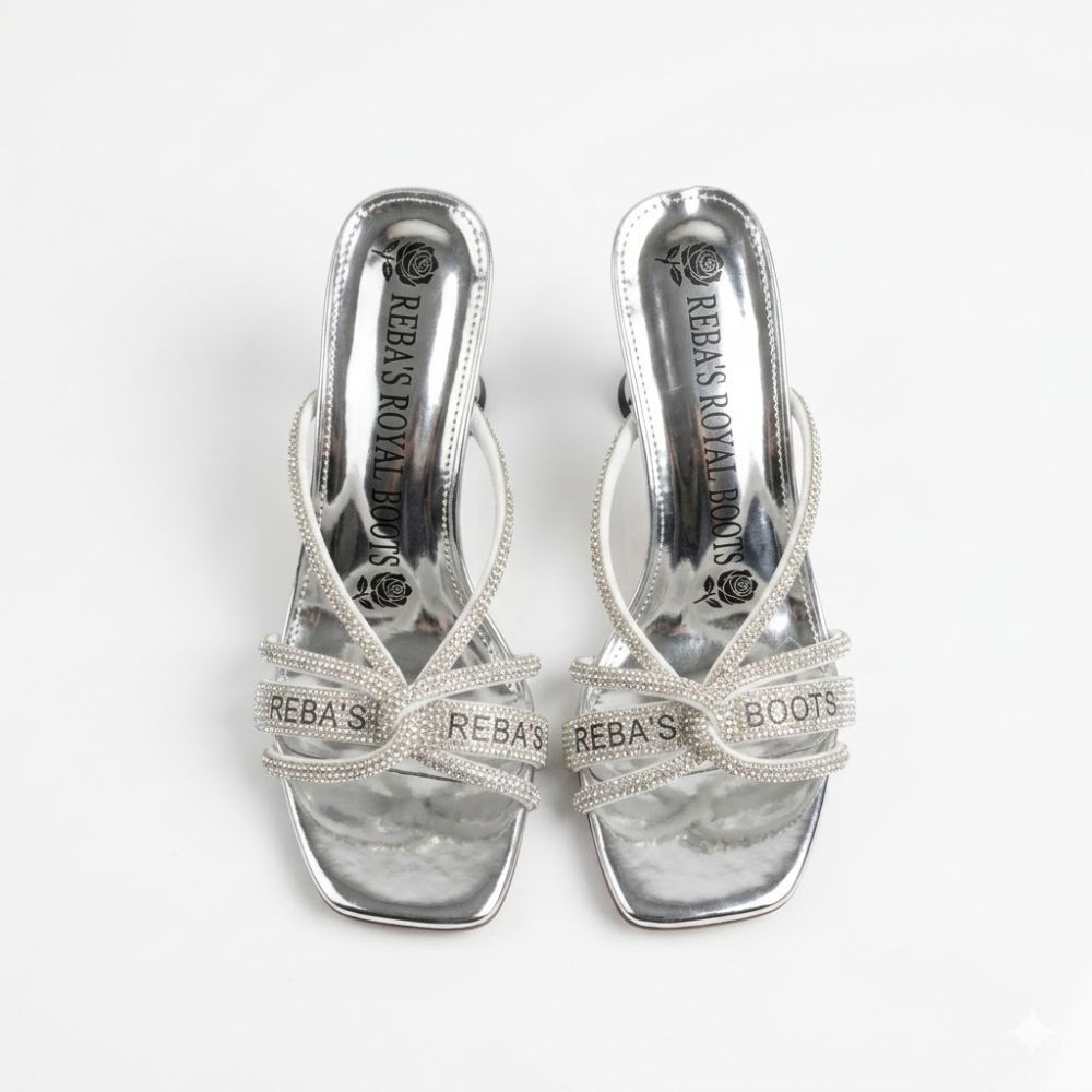 Silver Starlight  Heeled Sandal